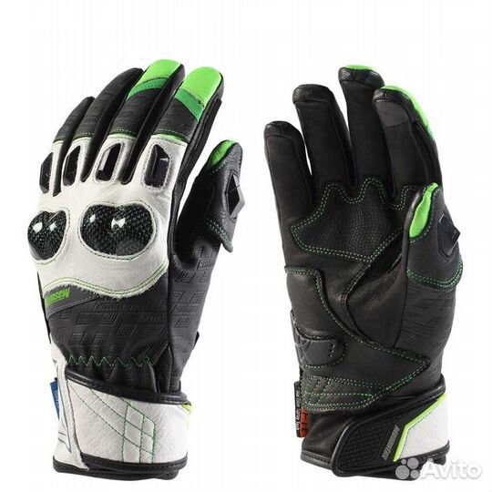 Мото перчатки masontex M24 зеленый