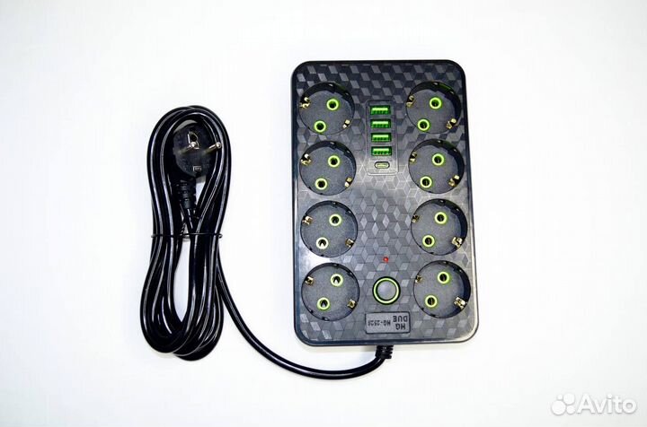 Сетевой фильтр с 8 гнездами USB