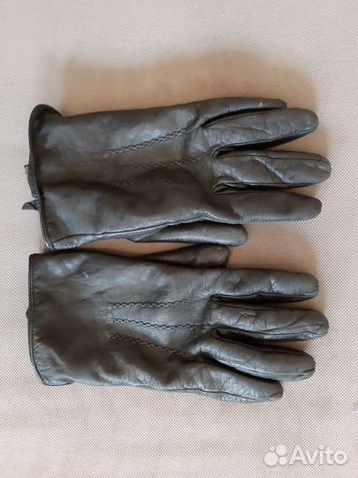 Перчатки женские кожаные
