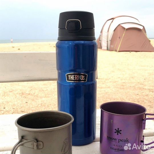 Термос для напитков thermos king SK-4000 0.71L, синий