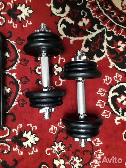 Гантели новые 20кг по 10кг 2шт