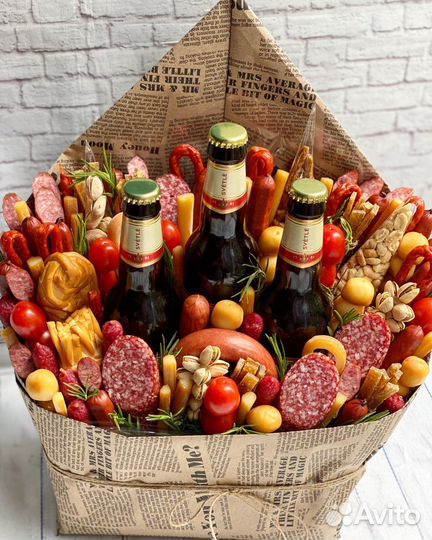 Мужские сьедобные букеты