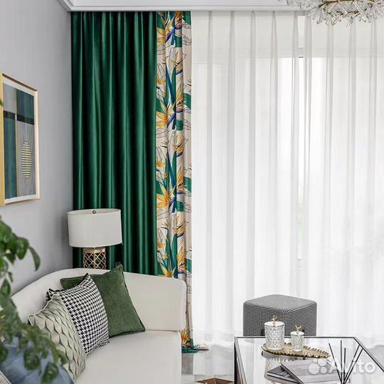 Готовые шторы Блэкаут Бархат Канвас Доставка по РФ