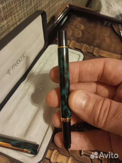 Ручка перьеваяParker Rialto Laque Aqua Blue,2000г