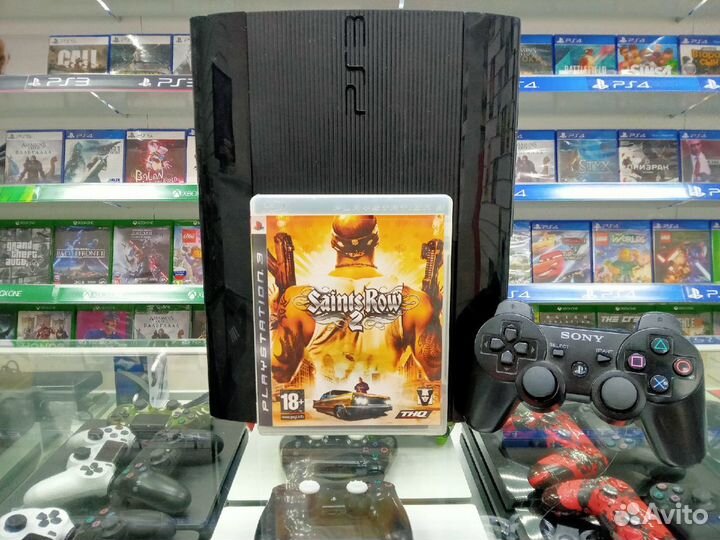 PlayStation 3 Super Slim 500GB + Игра Saints Row 2