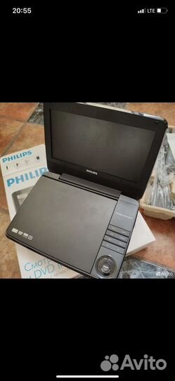 Портативный DVD плеер с функцией TV Philips