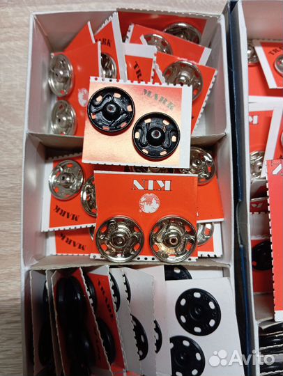 Кнопки пришивные металл 