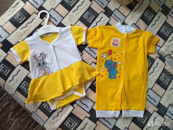Боди и песочник новые 62 размер
