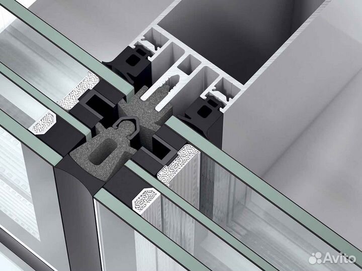 Ремонт окон, стеклопакет ударопрочный RAL7774