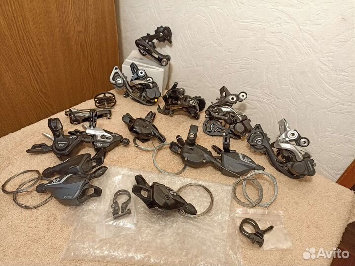 Задние переключатели и манетки - shimano, sram