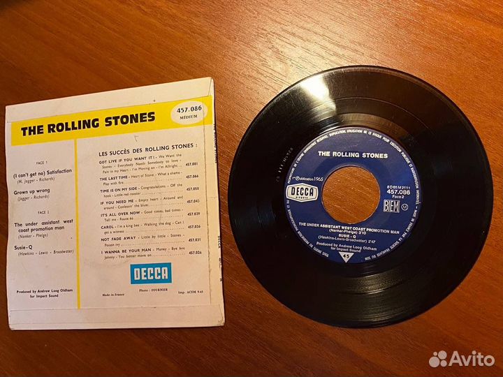 Rolling stones Satisfaction 7'' EP 1965 France