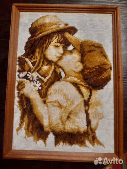 Картина вышитая крестом ручная работа
