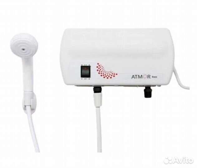 Водонагреватель проточный Atmor с душевой лейкой