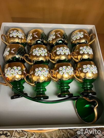 Сервиз из богемского стекла