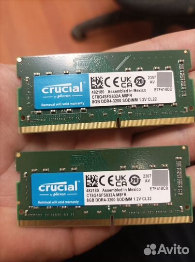 Оперативная память ddr4 2x8gb