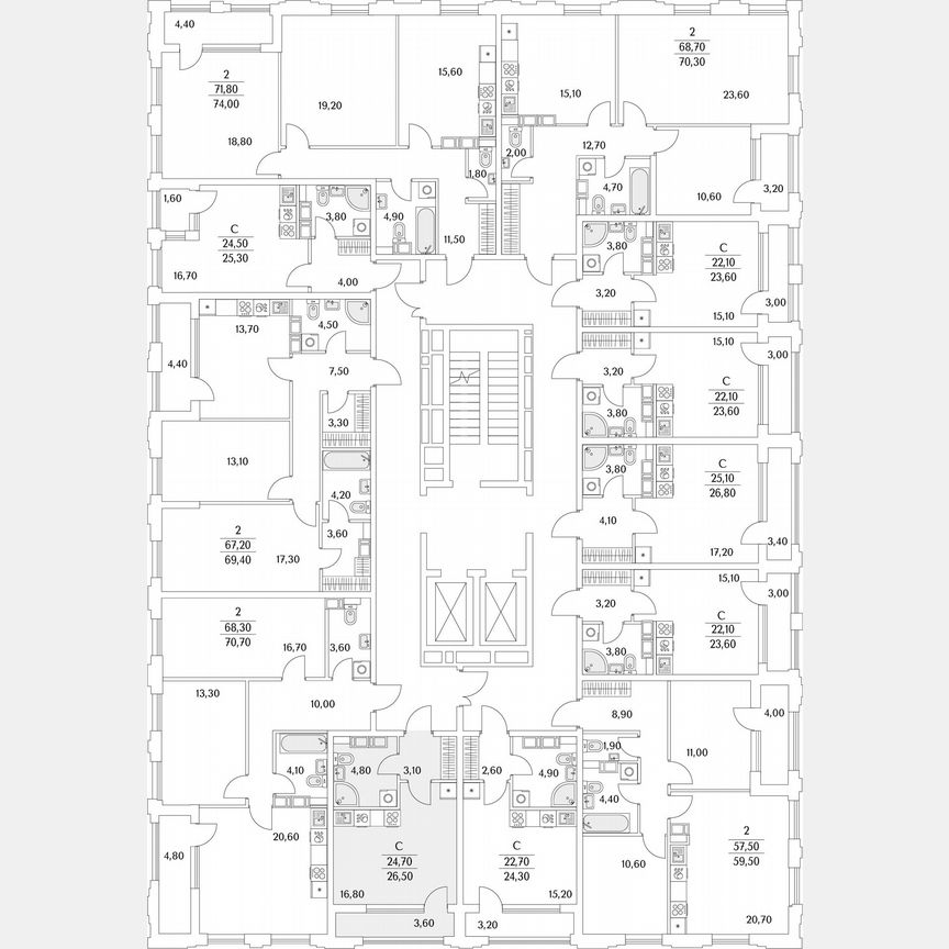 Квартира-студия, 26,7 м², 5/13 эт.