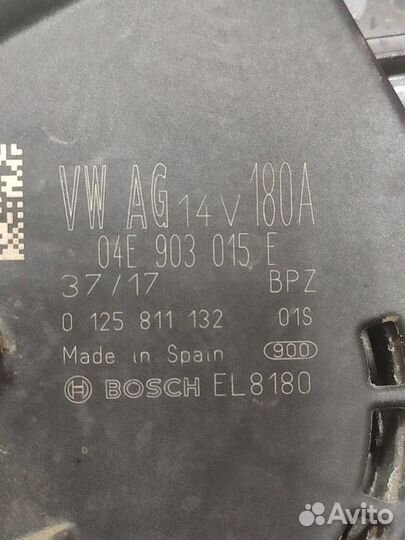 Генератор Skoda Octavia А7 czda 2018