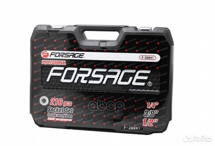 Forsage Набор инструментов 216 пр: 1/4 inch, 3