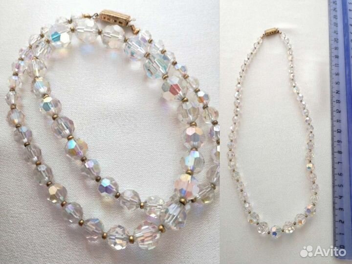 Винтажные бусы из натуральных камней, СССР