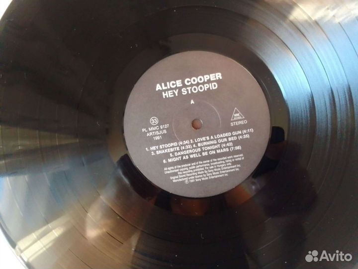 Alice cooper hey stoopid lp Hungary