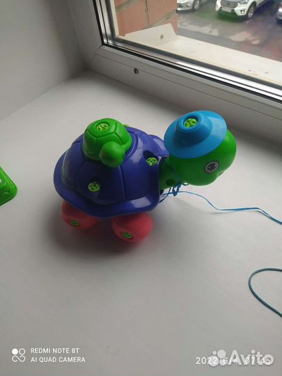 Черепашка на колёсах(конструктор)