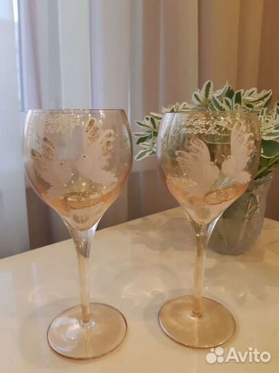 Фужеры, бокалы свадебные