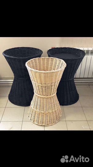 Плетеные корзины для хранения