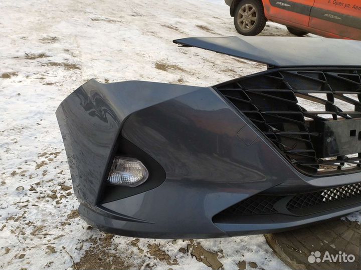 Передний бампер hyundai solaris 2 2022 года