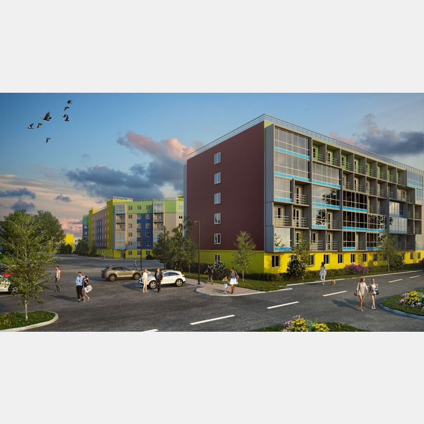 2-к. квартира, 72,1 м², 4/6 эт.