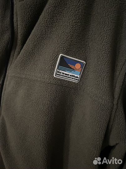 Флисовая кофта на молнии xl