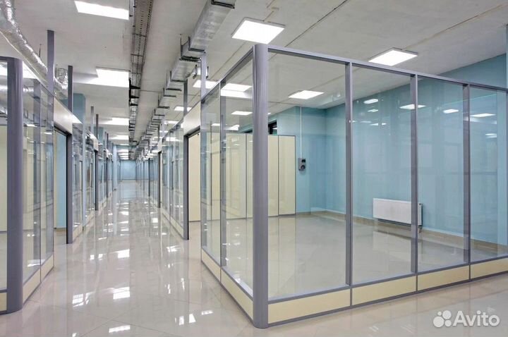 Стеклянные перегородки в торговый центр
