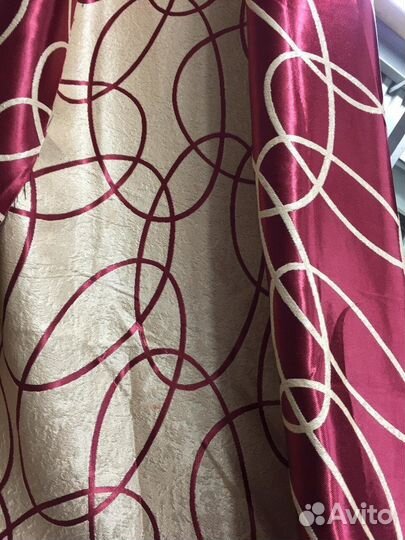 Шторы готовые, блэкаут круги