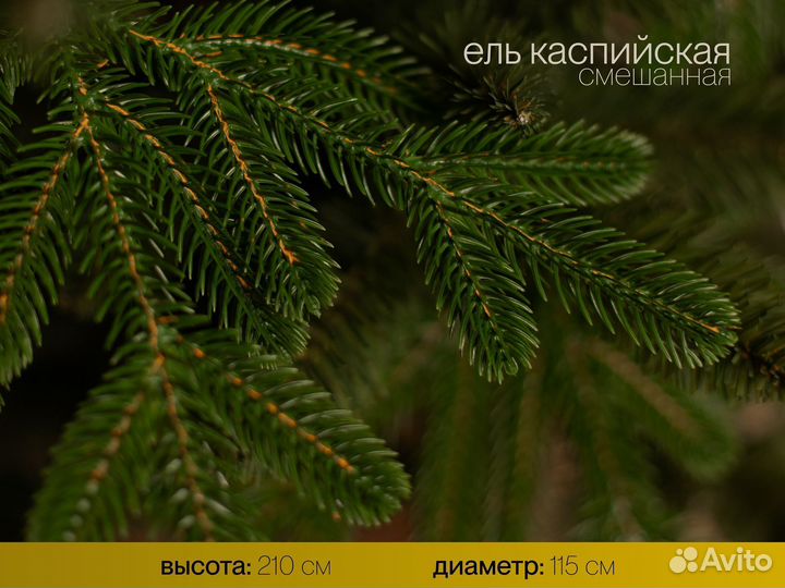 Елка искусственная Каспийская 210 см