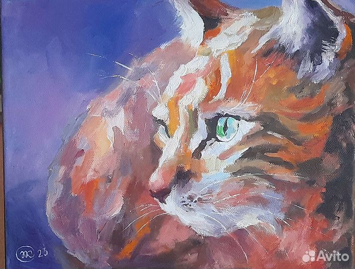 Картина маслом, холст, маленького размера