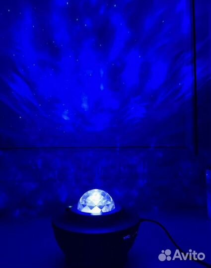 Лазерный проектор Звёздного неба 8w Блютуз колонка