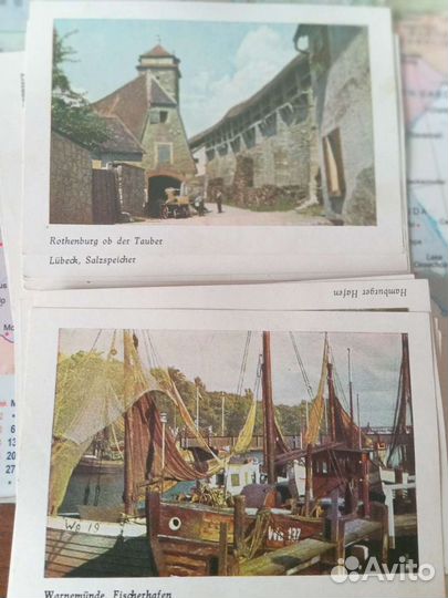 Открытки Саксония 50 штук 40года