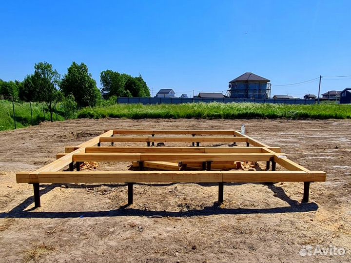 Фундамент свайный-винтовой под ключ