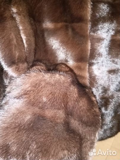 Шуба норковая с капюшоном 46 48