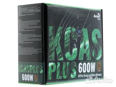 Новые блоки AeroCool kcas plus 600W 80+