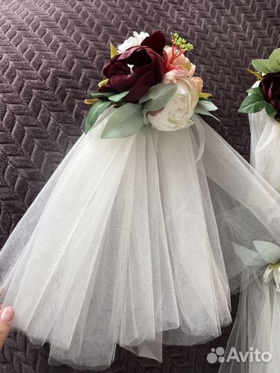 Свадебные украшения на автомобиль