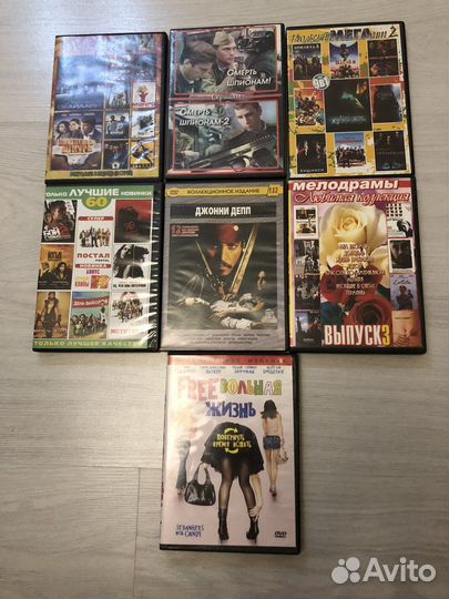 DVD диски с мультфильмами и фильмами