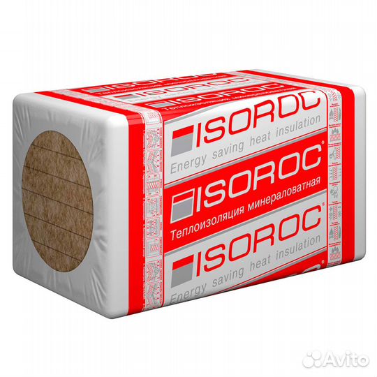 Минвата isoroc «Изолайт Л-40», 1000х600х50 мм