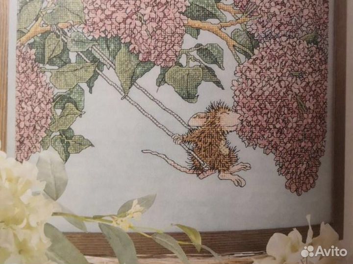 Книга по вышивке крестом - Четыре сезона-мышки