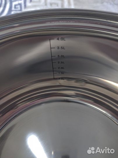 Кастрюля 4.8 литра нержавейка