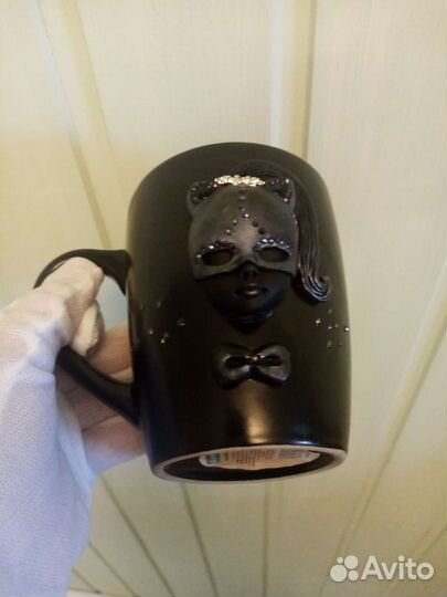 Кружка с декором из полимерной глины