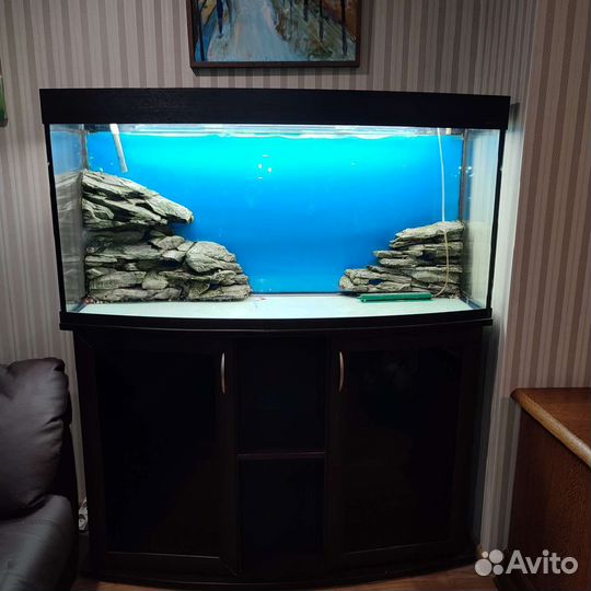 Аквариум панорамный aqua plus 250 литов