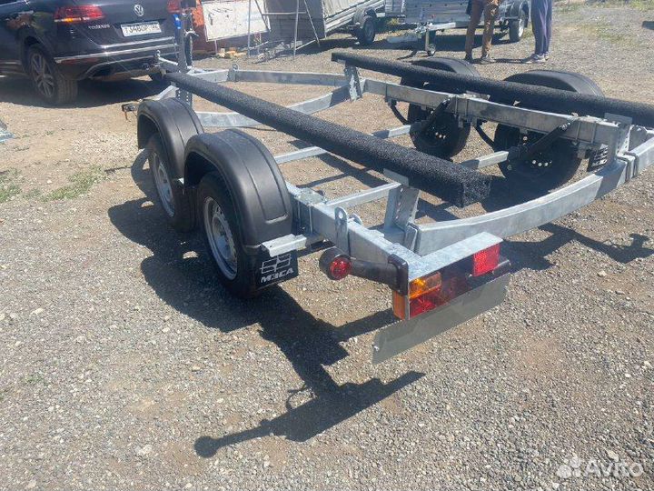 Прицеп легковой двухосный оцинкованный лодочный