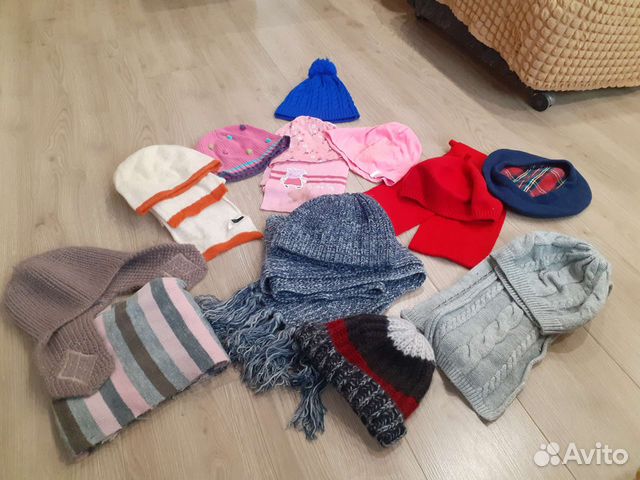 Детские шапки и шарфы