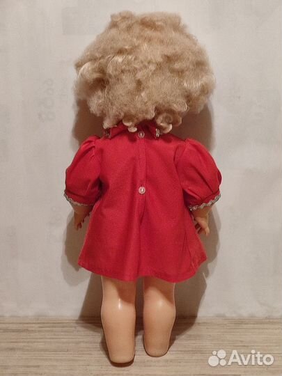 Кукла. Высота - 42 см. Платье. Винтаж