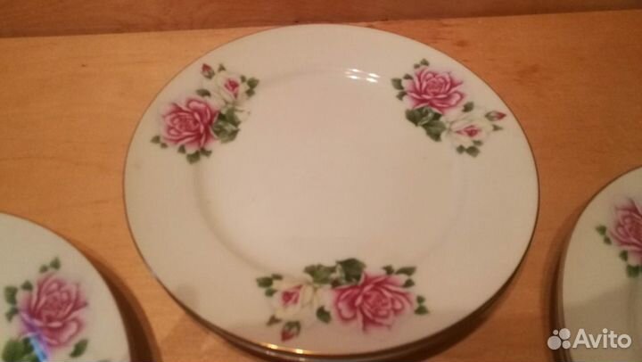 Костяной фарфор тарелки. кнр. 20,5 см
